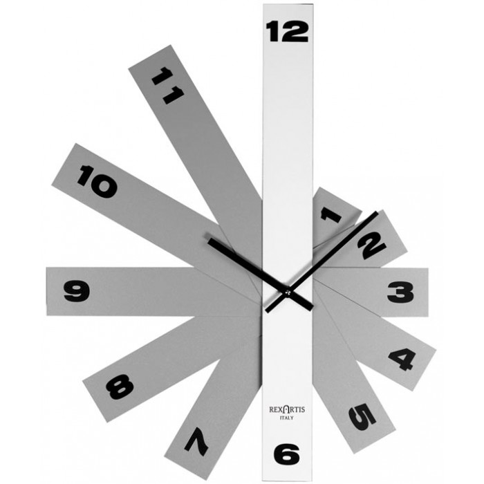orologi da ufficio, design moderno, rexartis delta bianco