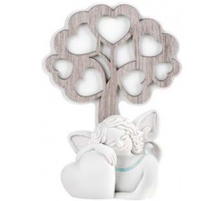 angelo con cuore bomboniera nascita bimbo