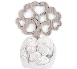bomboniera nascita sacra famiglia con albero della vita