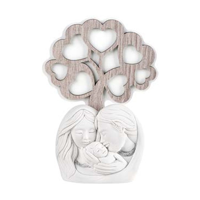 bomboniera nascita sacra famiglia con albero della vita