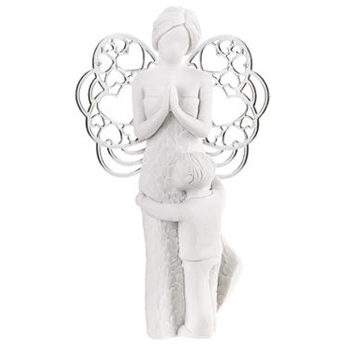 statuina angelo custode con bimbo