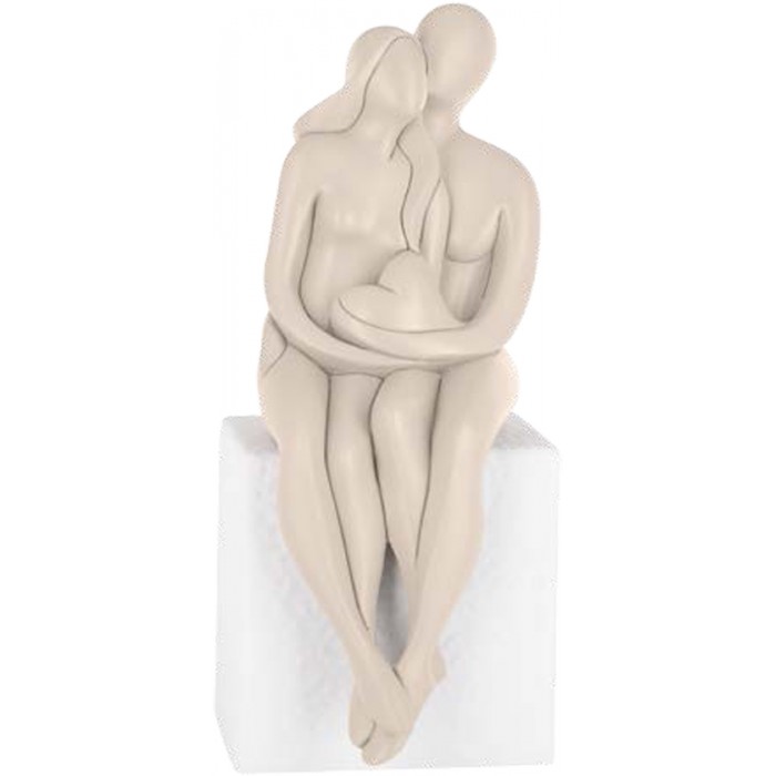 scultura statuina moderna coppia di sposi innamorati