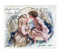 quadro pannello decorativo angeli con preghiera