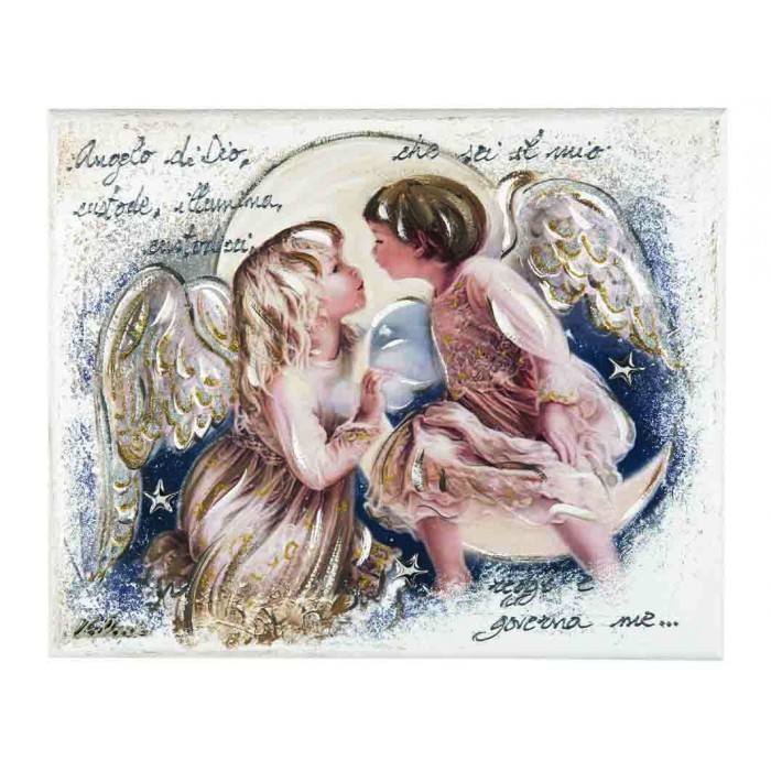 quadro pannello decorativo angeli con preghiera