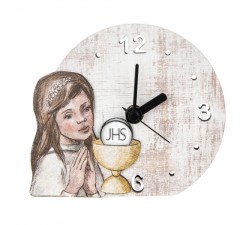 orologio da tavolo prima comunione bambina