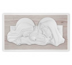 sacra famiglia quadro capezzale capoletto legno rovere