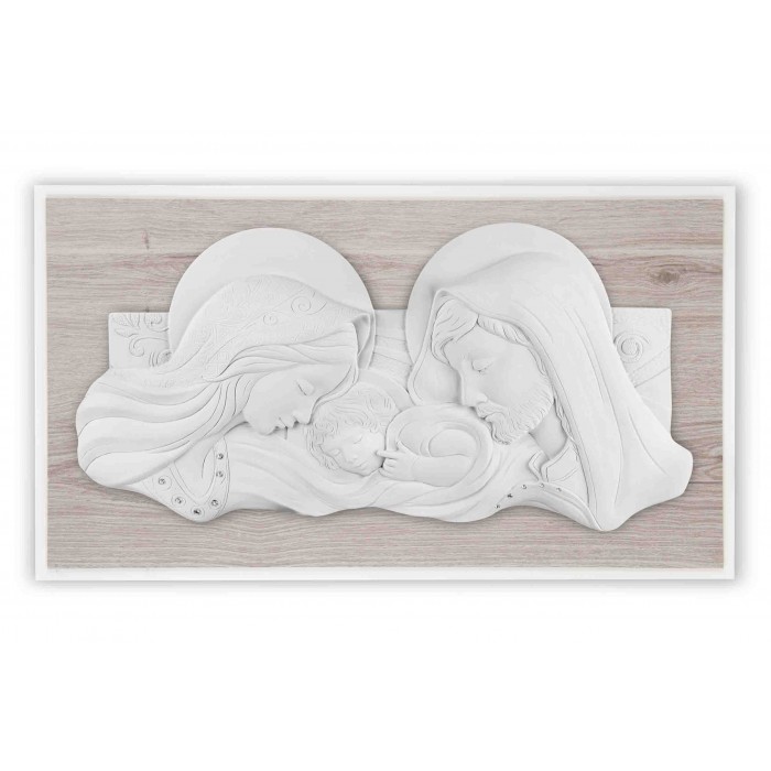 sacra famiglia quadro capezzale capoletto legno rovere