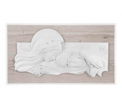 madonna con bambino quadro capezzale capoletto legno rovere