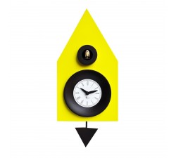 orologio cucù con pendolo dark giallo pirondini