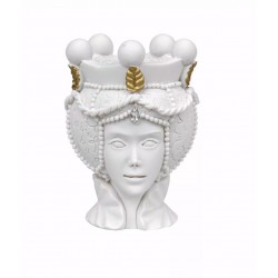 testa di moro scultura bianca 9 cm bongelli preziosi