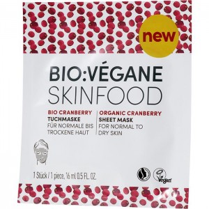 maschera per il viso 16 ml bio:vegan skinfood cranberry