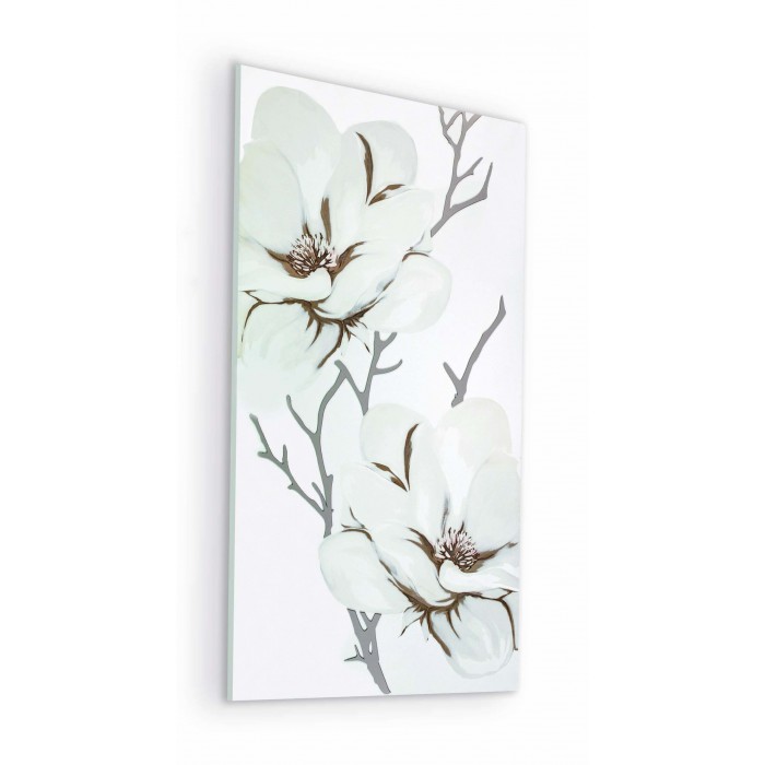 quadro pannello decorativo con decoro floreale, magnolia