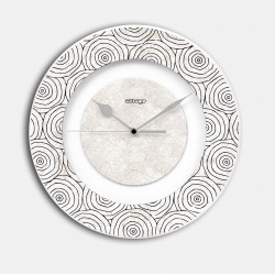 OROLOGIO DA PARETE BIANCO ROTONDO MODERNO