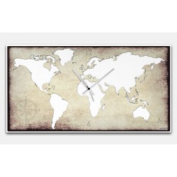 orologio da muro con mappamondo