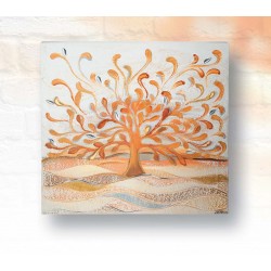 pannello in legno albero della vita