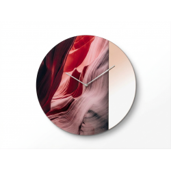 orologio da parete moderno rosso wallclock sd laser sinai