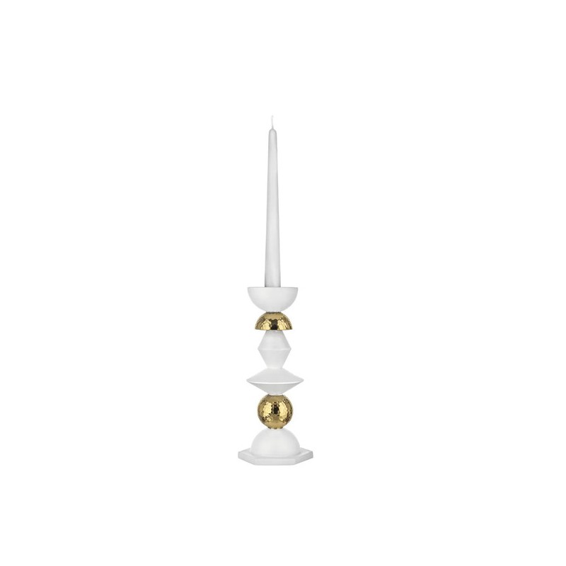 candeliere bongelli preziosi linea liberty bianco oro