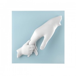 quadretto mano nella mano idea regalo battesimo bambino