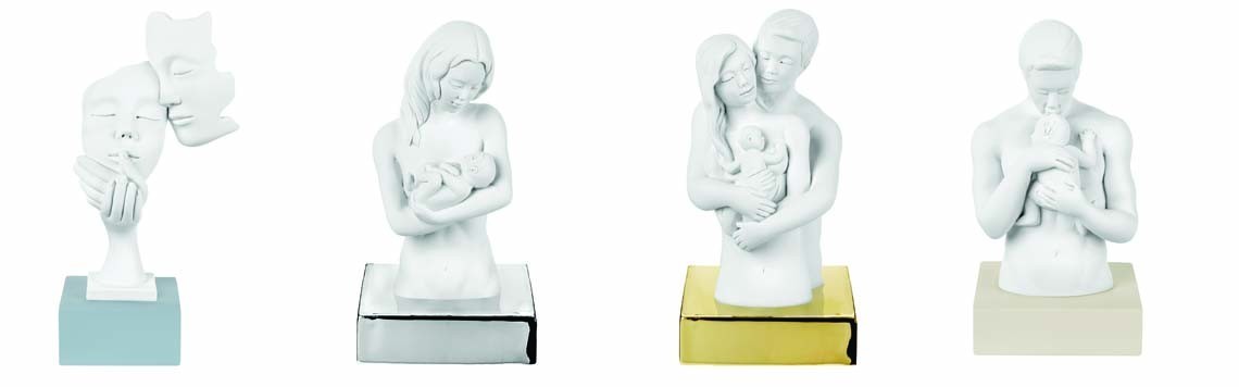 Sculture da tavolo Collezione Face Wedding | IlBelRegalo